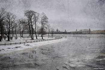 Утро 1 января. Нева