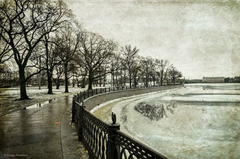 Утро 1 января. Троицкий мост